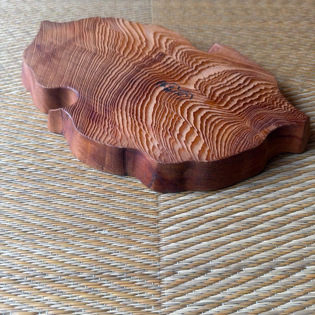 銘木 屋久杉 お盆 鹿児島 今村屋久杉加工所 飾り皿