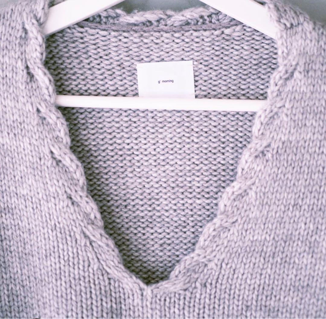 トップス g'morning V-Neck Low Gauge Knit -LIGHT