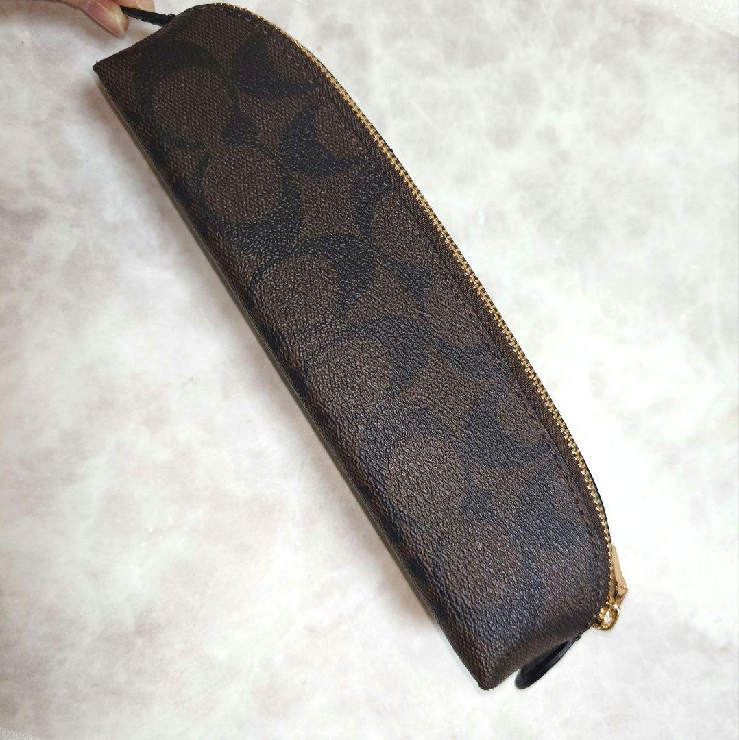 新品　COACH　コーチ　 筆箱 ゴールドジッパー　ペンケース