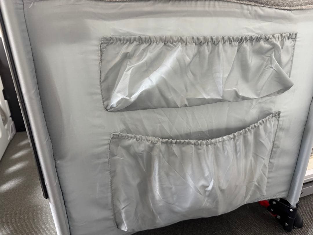 【美品】プレイヤード 折りたたみ ベビーサークル添い寝対応 マット付き 組立簡単