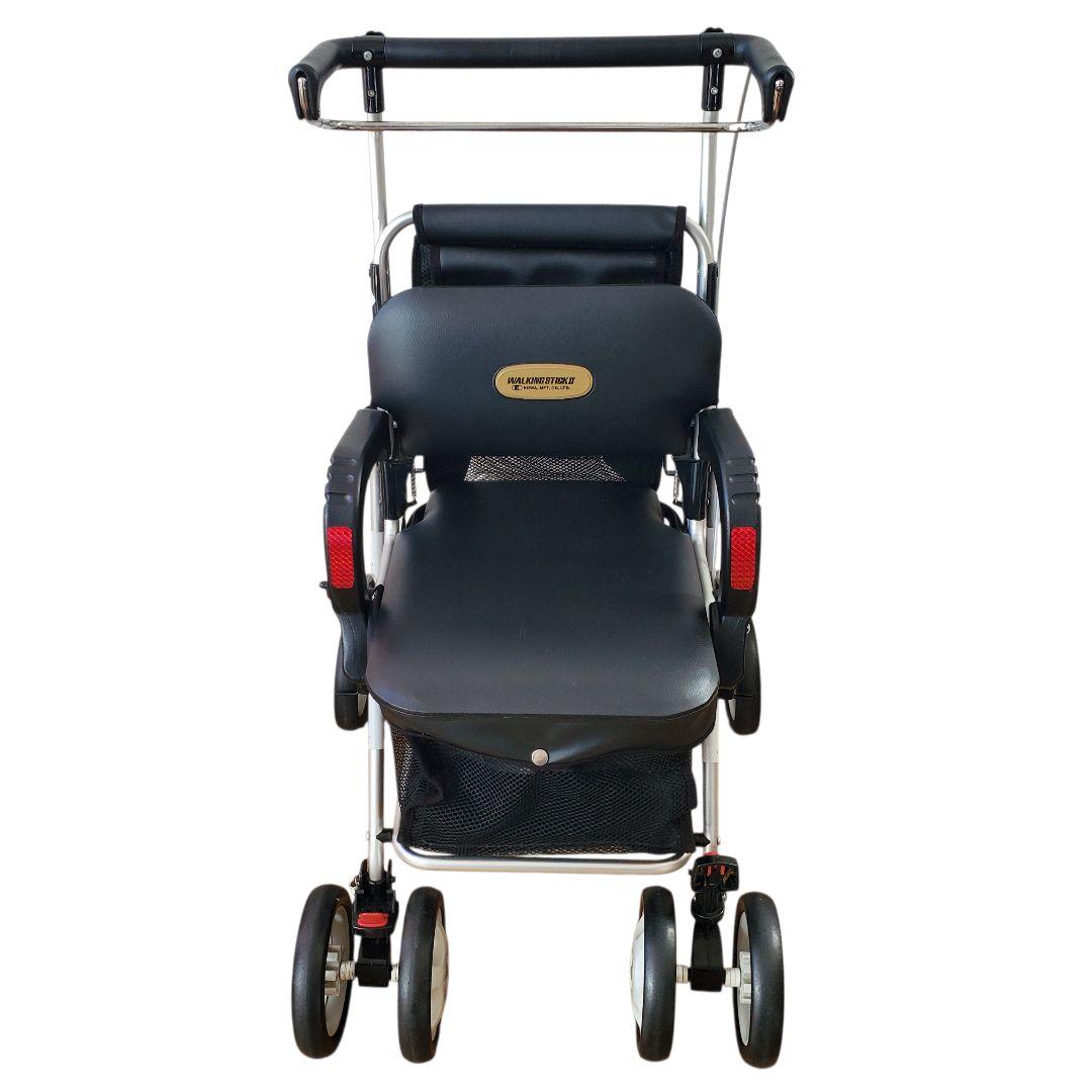 【美品】【一点物】幸和製作所 WALKING STICK II レザー 手押し車