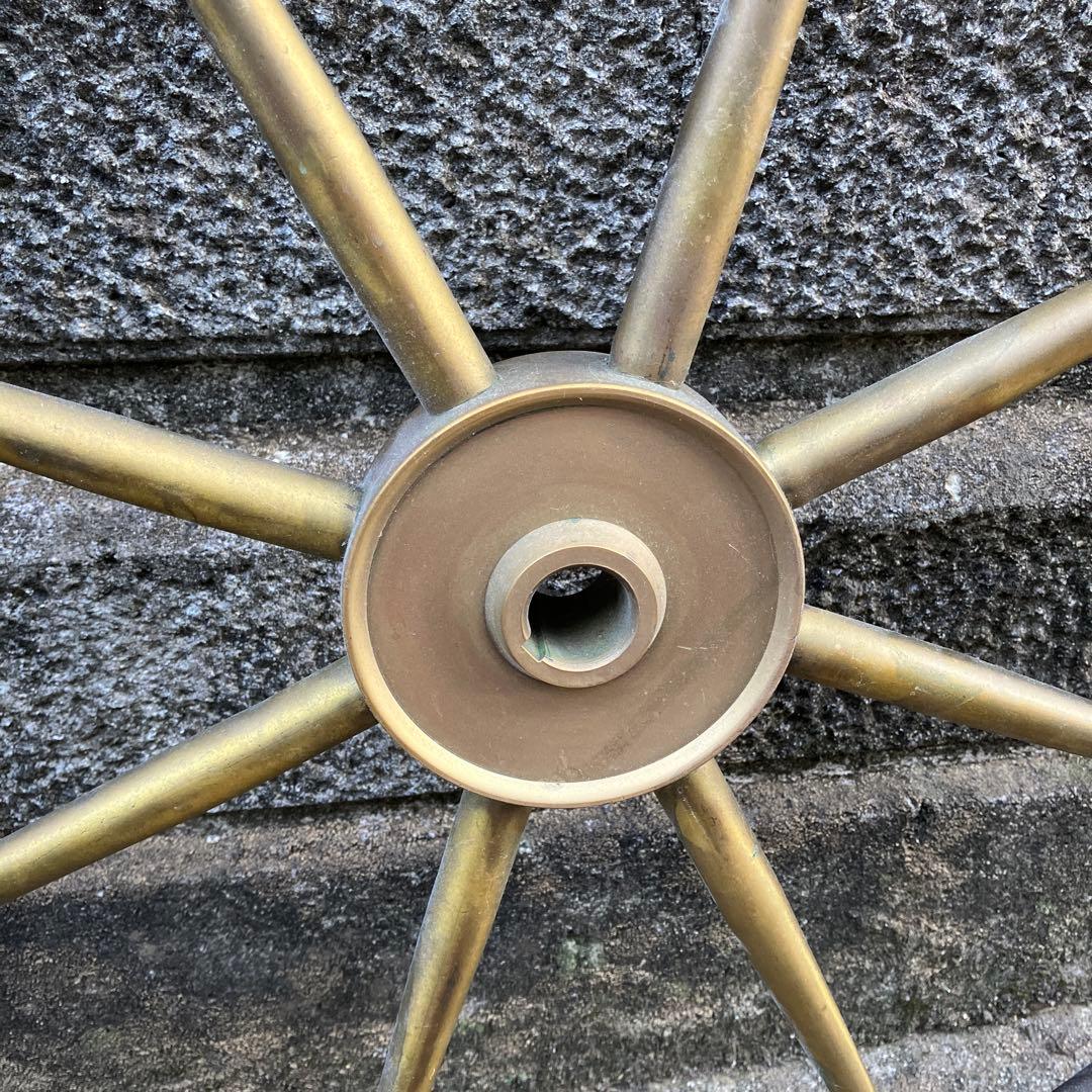 希少　船舶　John Hastie & Co. Ltd 舵輪　アンティーク　真鍮