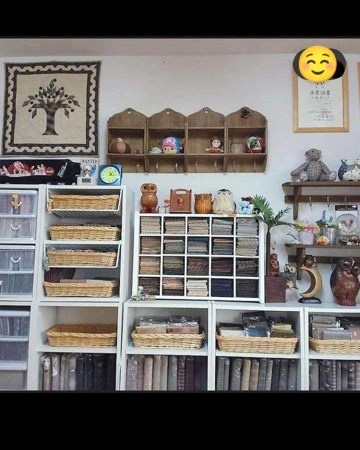 パッチワークキルト 《お花とバスケット・アップリケ&刺繍》 (残1点)