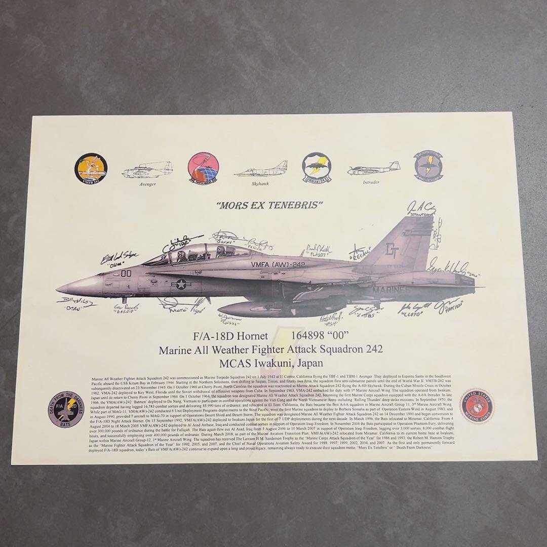 【即購入◎】F/A-18D Hornet ポスター サイン付き
