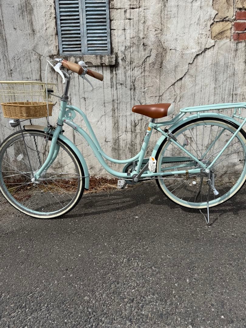 ミントグリーン 24インチサイクル ヘルメット付き