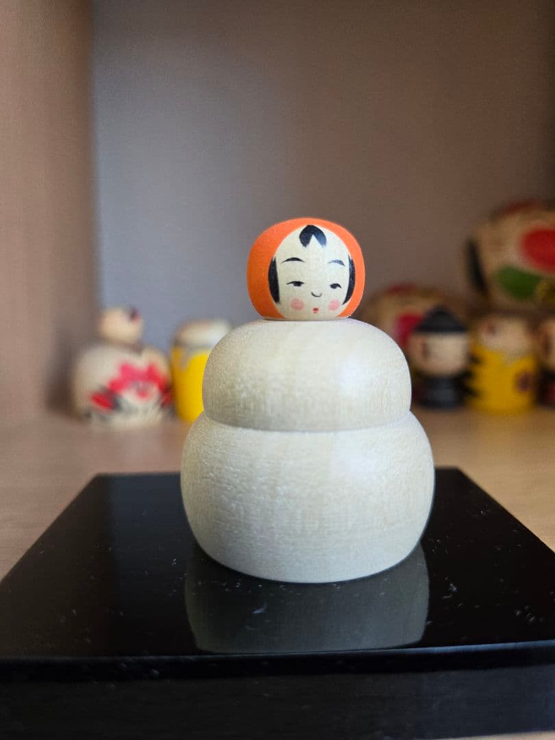 【ミニこけし】鈴木明　鏡餅こけしちゃん