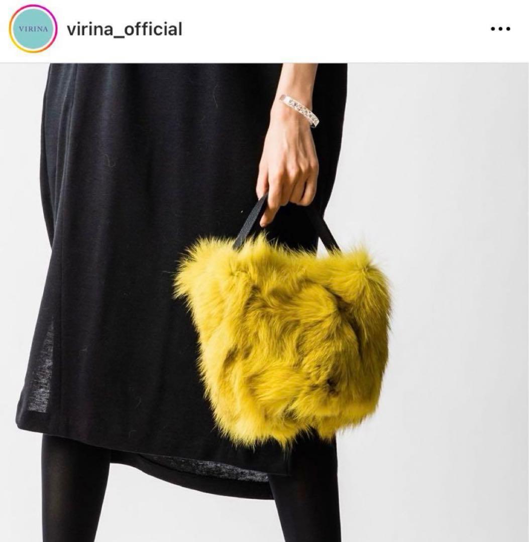 最終お値下げ✳︎新品半額✳︎ヴィオラドーロ VIRINA購入✳︎ファー　バッグ✳︎