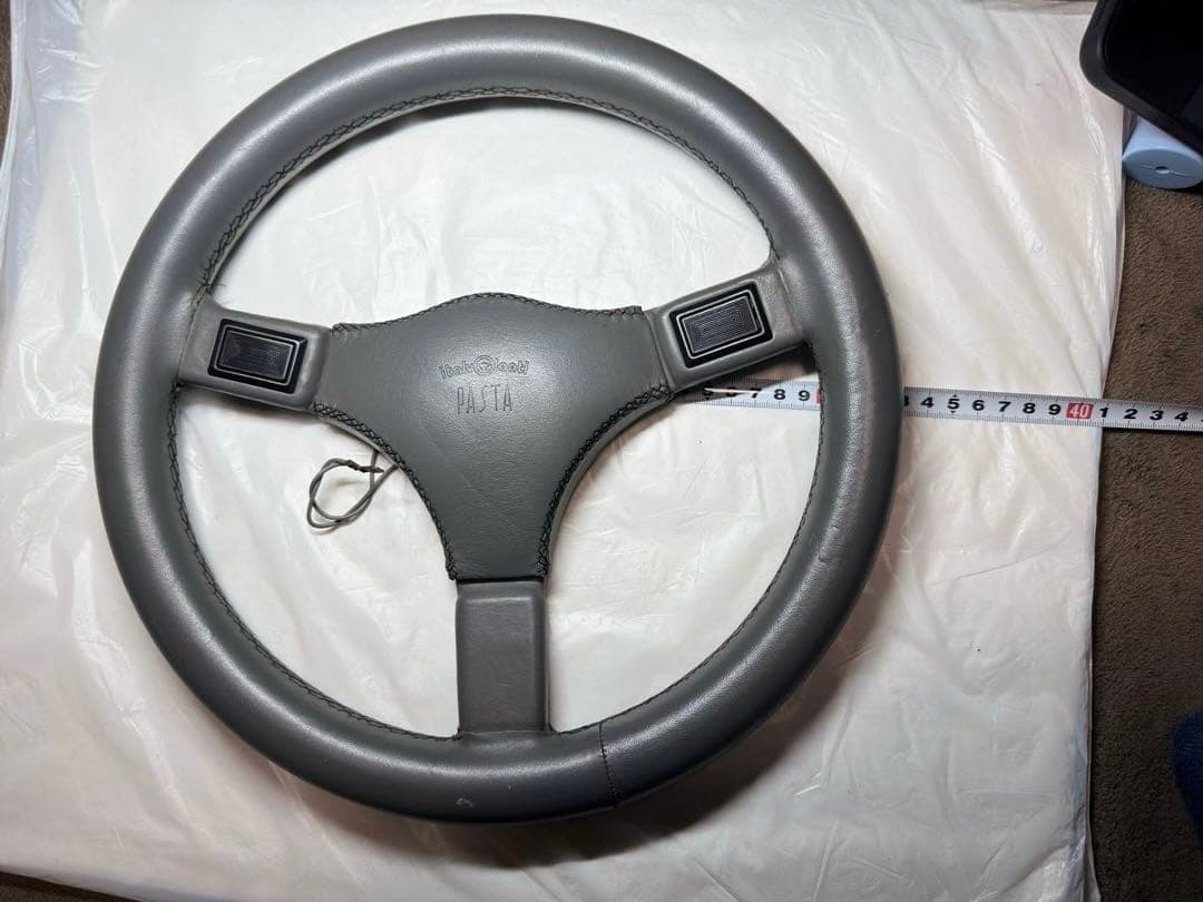 イタルボランテ Pasta レザーステアリング 当時物