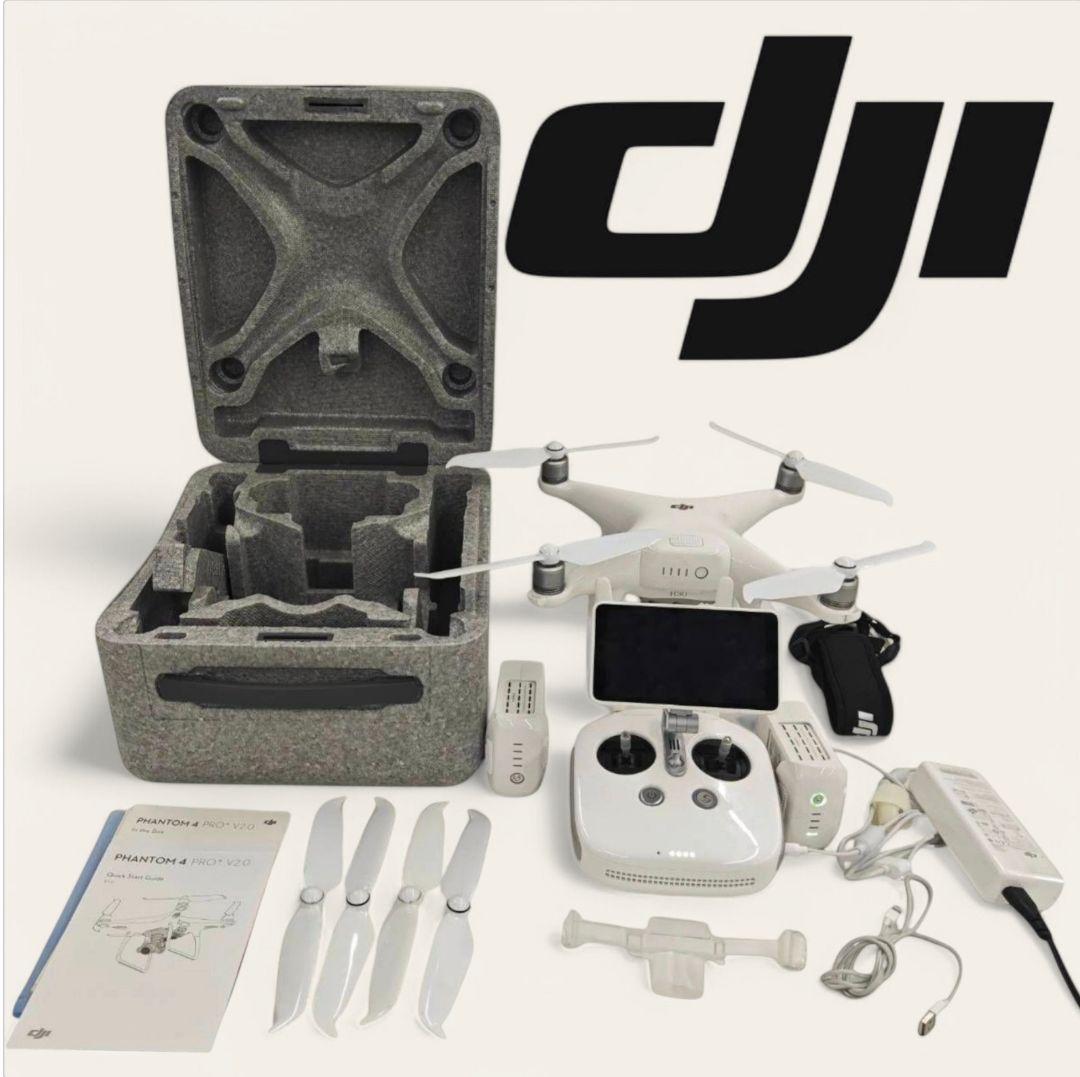 ドローン DJI Phantom 4 PRO + V2.0　バッテリー3個現状品