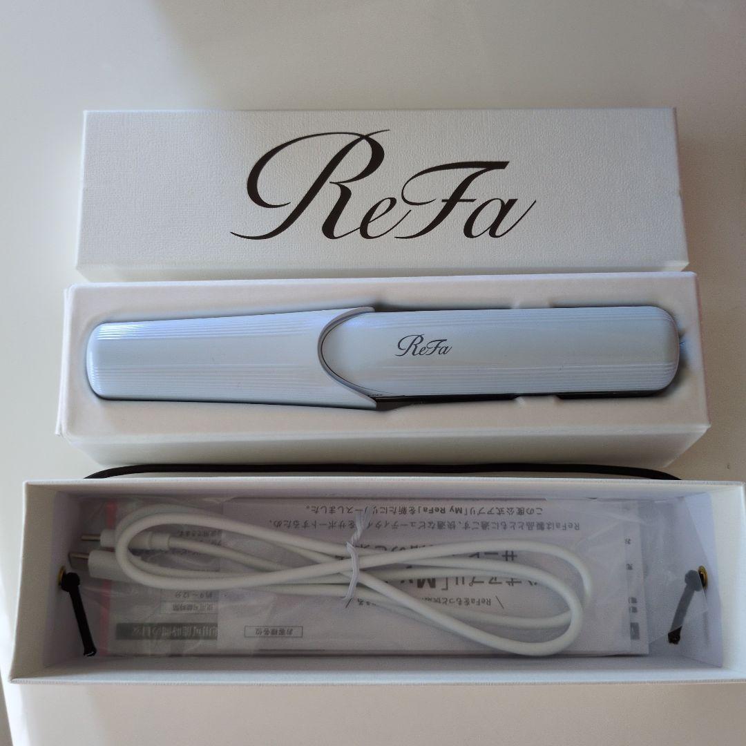 美品★ReFa ストレートヘアアイロン ホワイトー USBケーブル付き