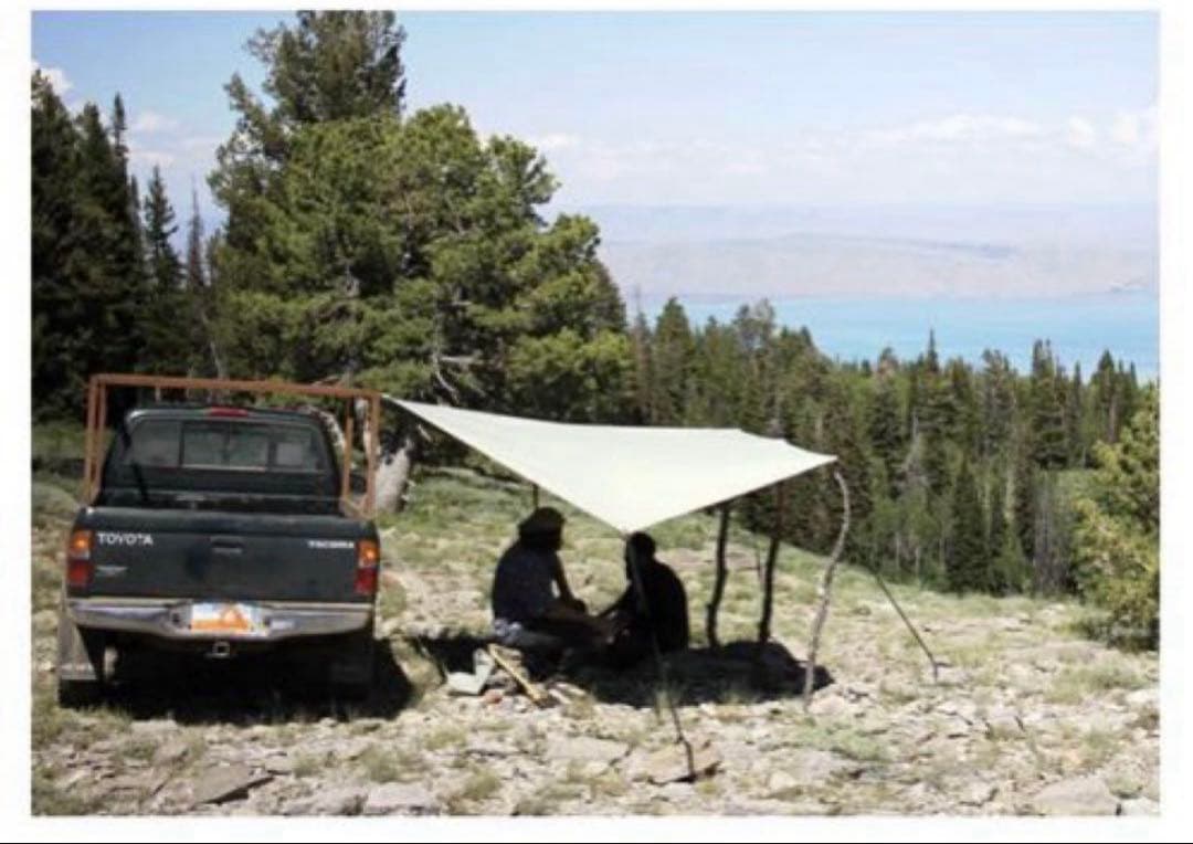 サイドウォーニング　カーサイドタープ　スプリングバー（R）オートフライ（TM）