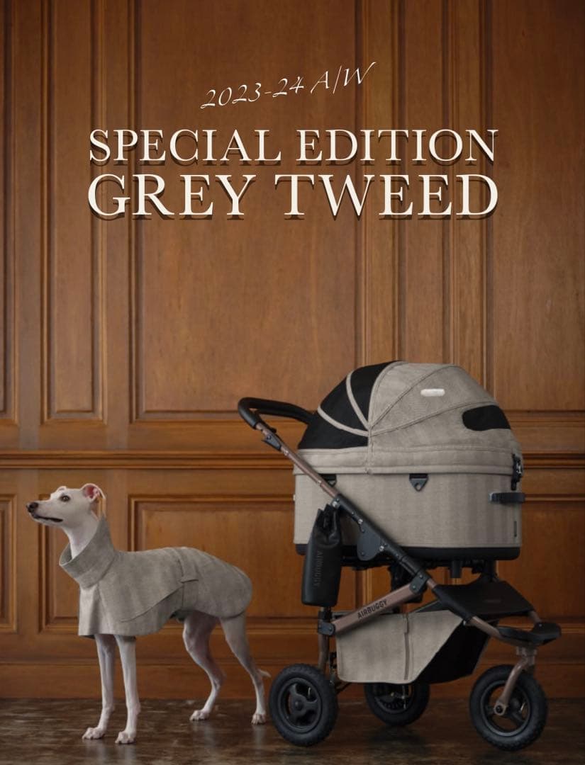 MASA【極美品】AIRBUGGYグレーツイード レギュラー&タイヤカバー