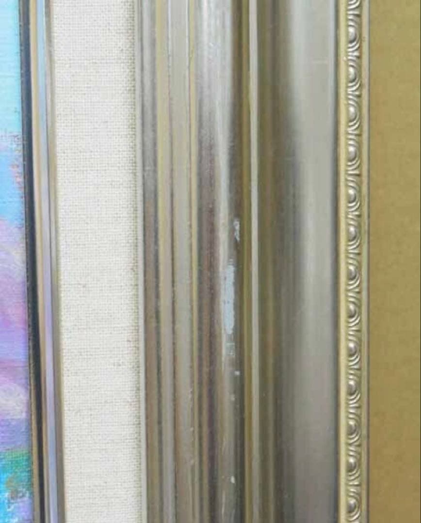 ＊真作＊ 大判大作 田中均「雪の比良(比良天望)」キャンバスに油彩琵琶湖