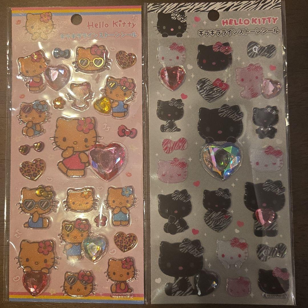 HelloKittyシール2枚・バインダー・バインダーリフィルセットハローキティ