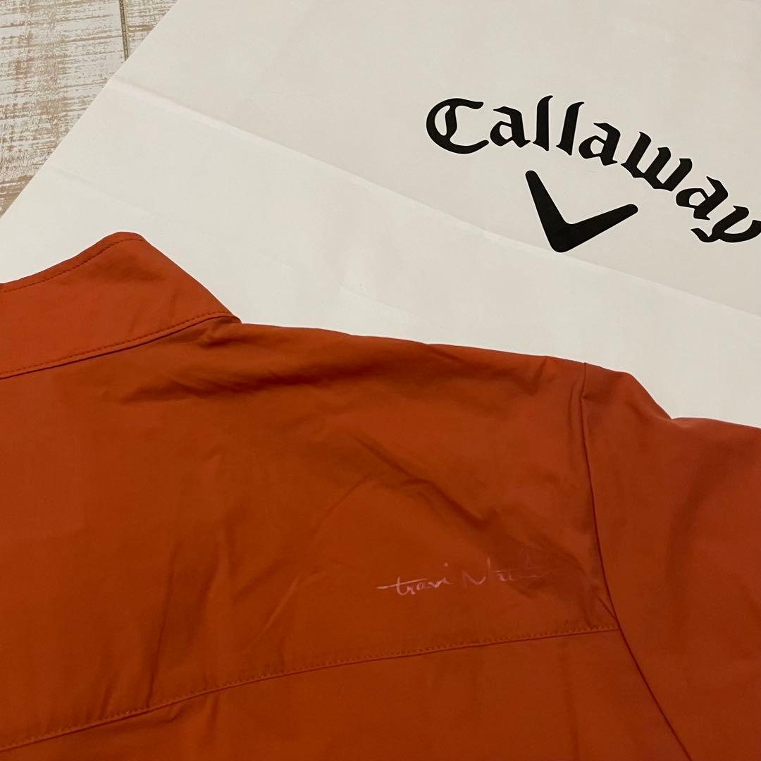 新品 キャロウェイ トラヴィスマシュー ブルゾン 撥水 オレンジ Mサイズ