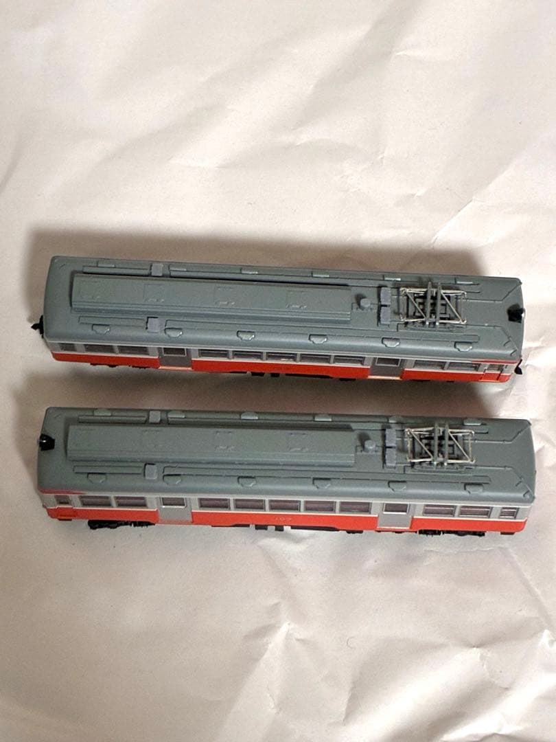 箱根登山鉄道モハ1形 ステンレスドア仕様(2輌セット) ライト点灯動力動作確認済