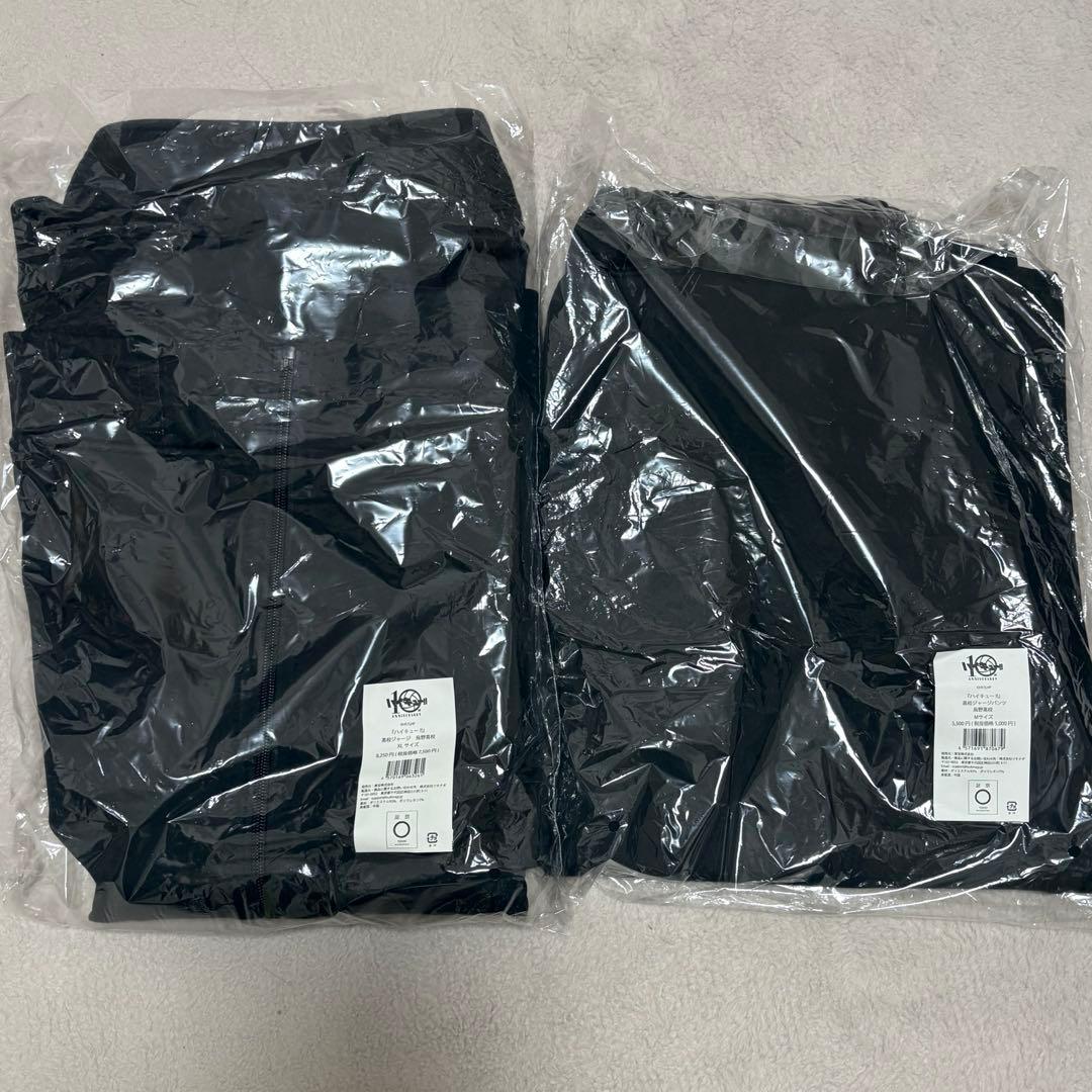 【10周年ロゴVer.】ハイキュー!! 高校ジャージ 烏野高校 上下セット