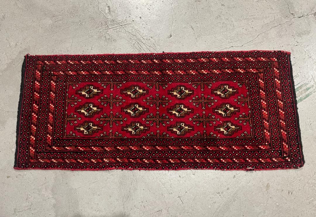 ⚫︎Vintage rug⚫︎114cm×47cm　トルクメン絨毯　アフガン