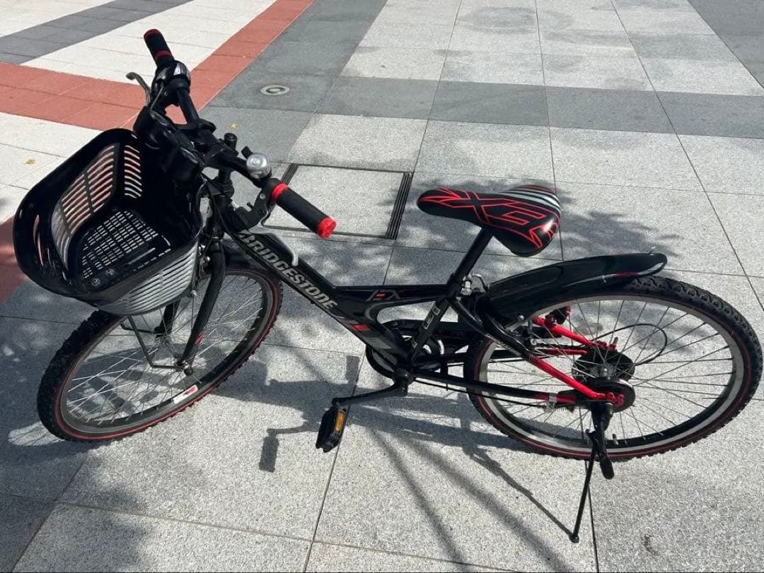 BRIDGESTONE EXJ46 外装6段　ブリヂストン　ブラック&レッド