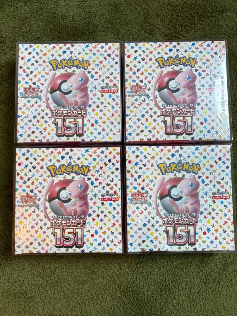 ポケモンカード　151 box シュリンク付き　4箱