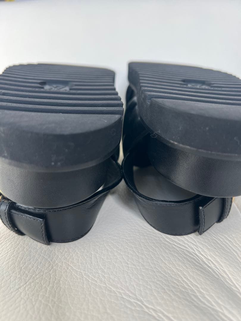 Louis Vuitton サンダル 極美品 未使用に近い 黒 サイズ３７.５