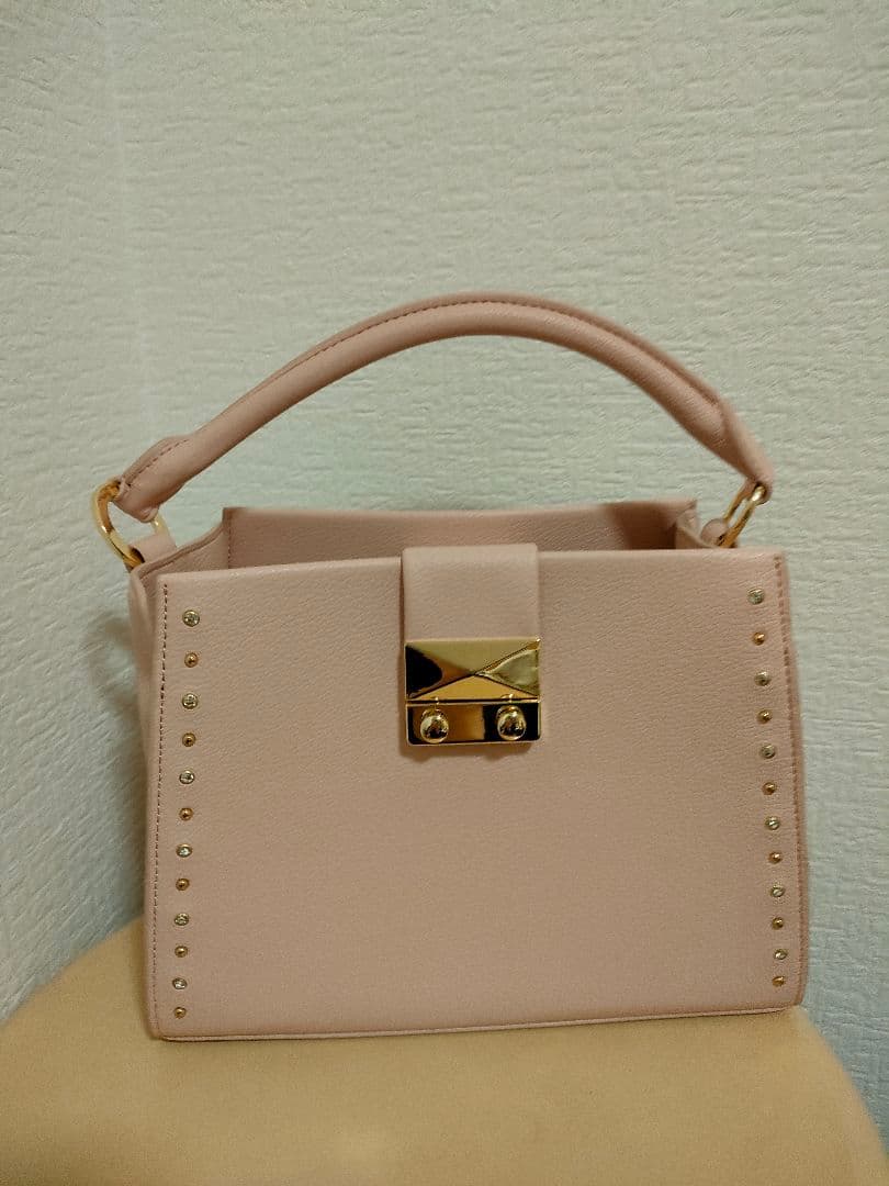 セルフォード リュタンビジュースタッズハンドバッグ　ピンク
