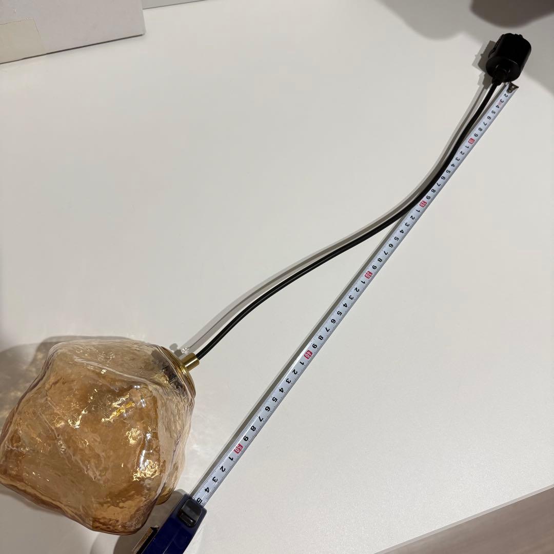 【美品】ガラス製 ペンダントライト 3灯セット ダクトレール 送料込