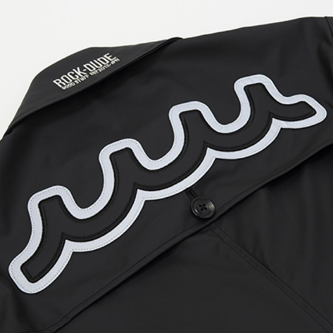 新品☆ROCK DUDE ＆ MUTA MARINE レインコート☆黒☆Mサイズ