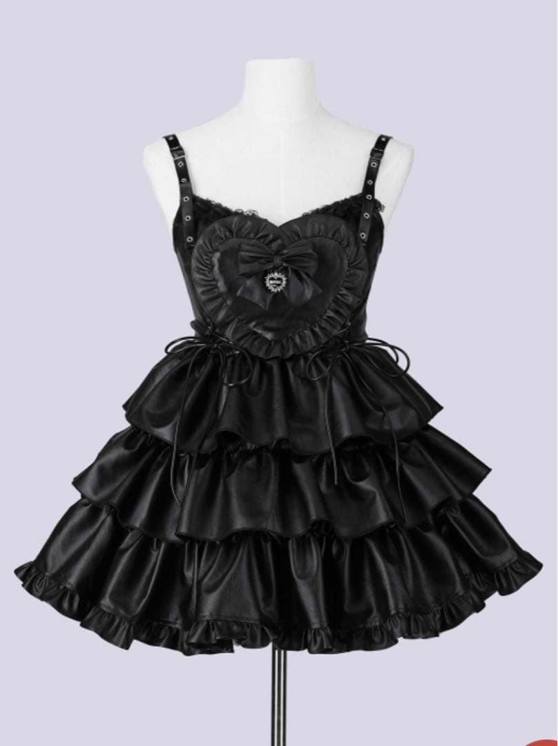 コスプレ衣装 IMVAL / Frill Heart Dress [BLK]