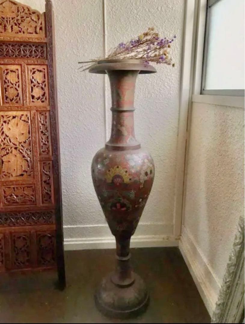 大壺　アジア　中近東　インド　エスニック 真鍮制