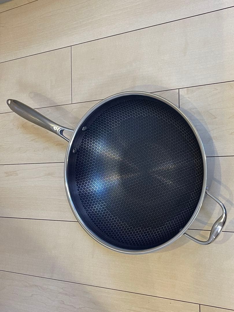 中華鍋 ハイブリッド ノンスティック 30cm HexClad ヘックスクラッド