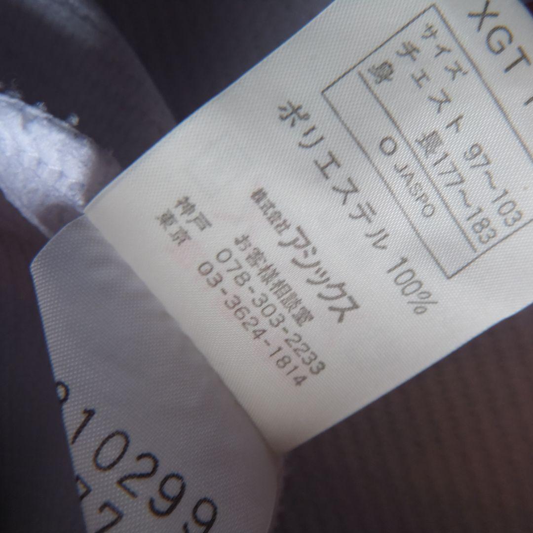 asics アッシュグレー　ジャージ上下セット　L-XL　セットアップ