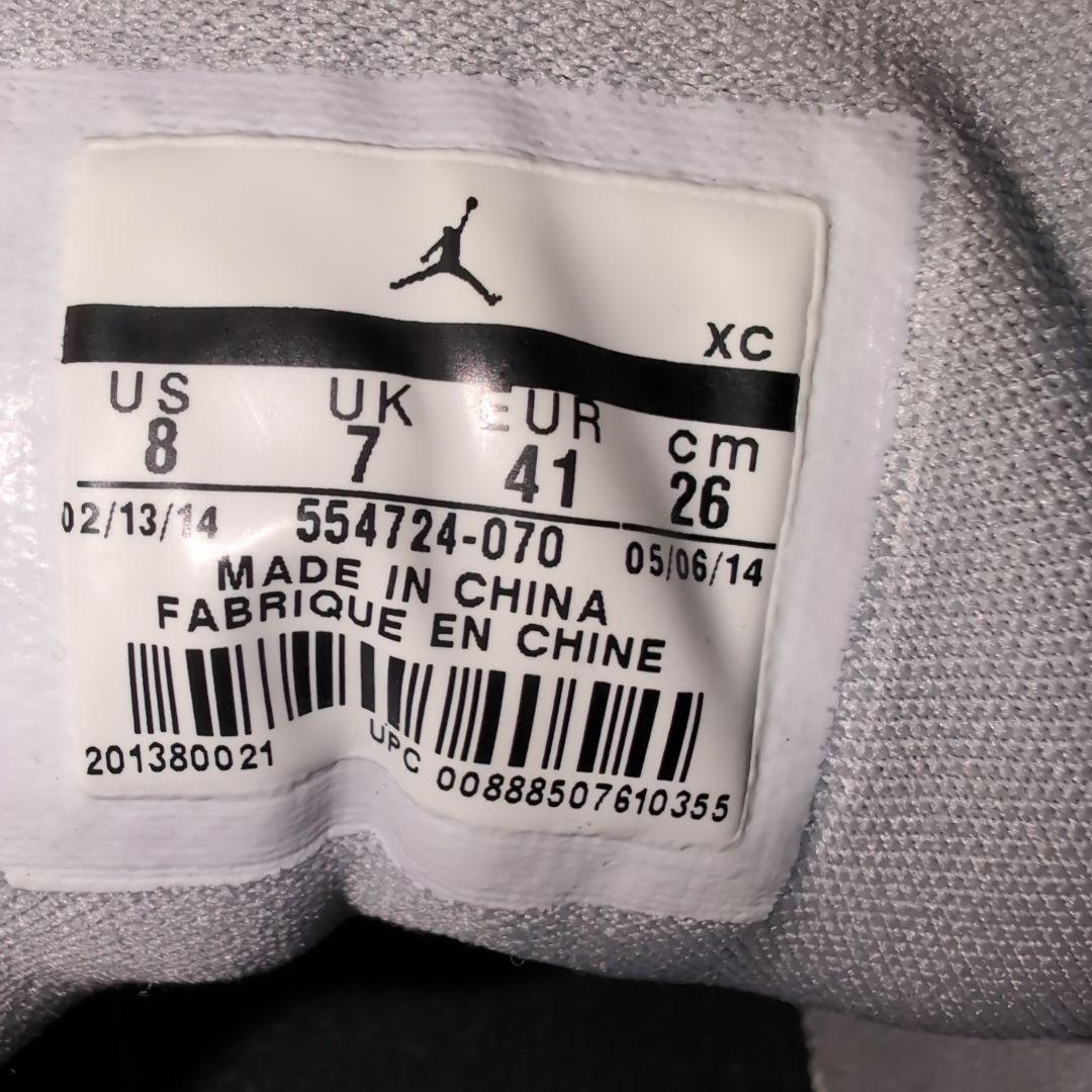 ew22 ナイキ エアジョーダン 1 ミッド スニーカー 黒×黄色 26cm