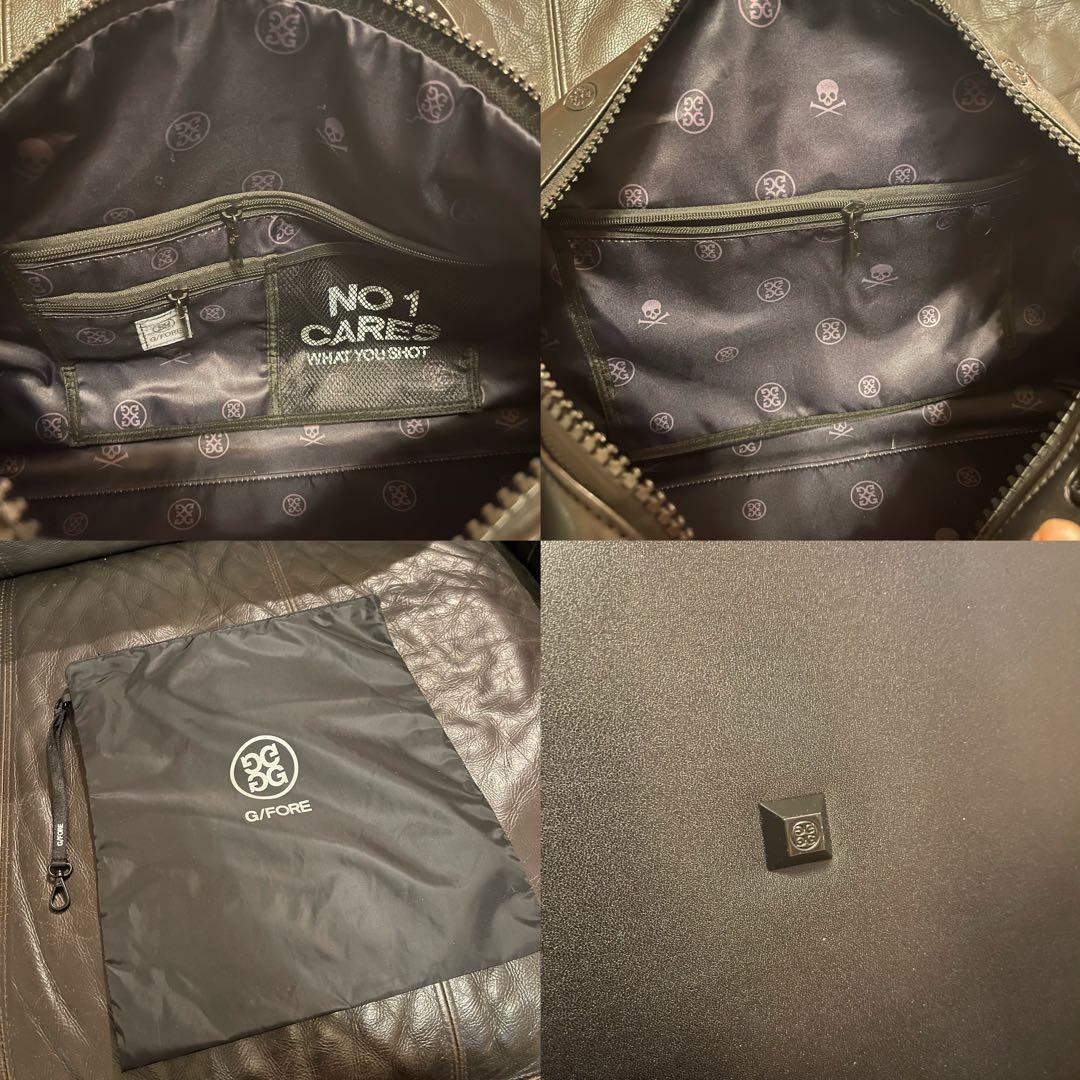 26新作 G/FORE ジーフォア 刺繍 エンボススカル ゴルフボストンバッグ