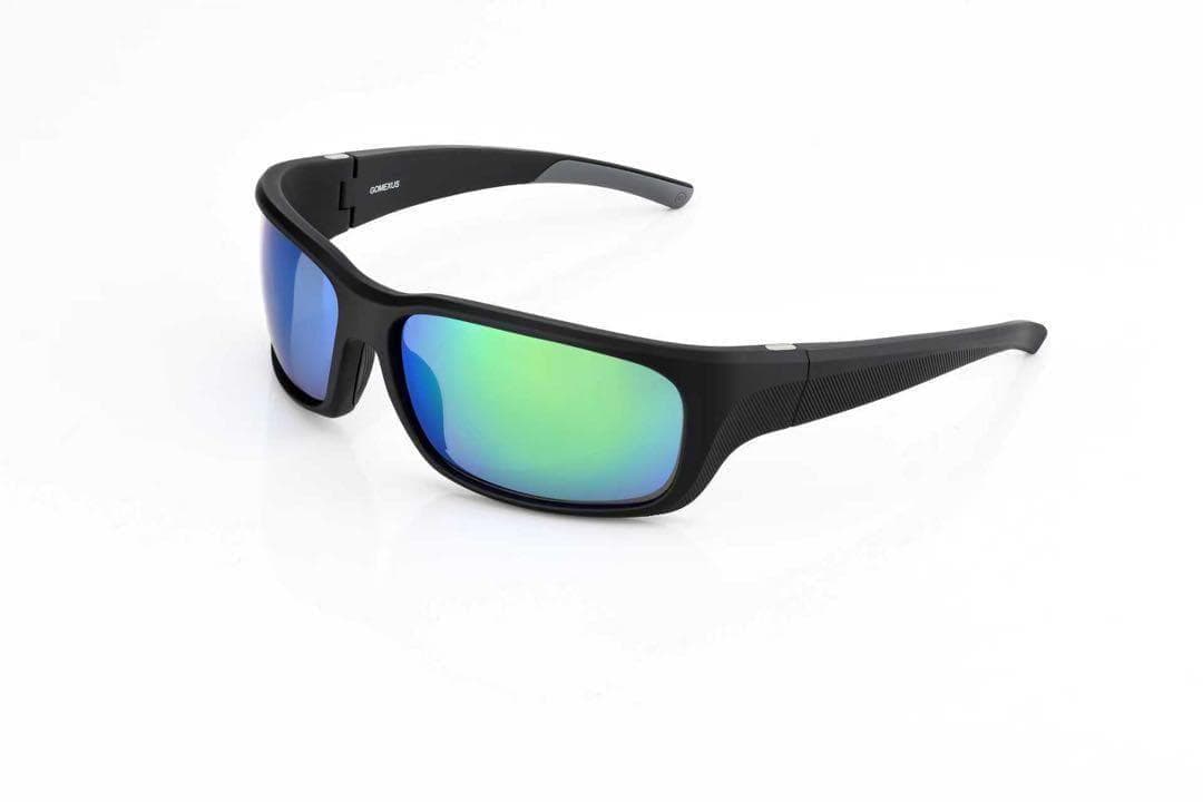 ゴメクサス/偏光サングラス/CR39/ミラー　グリーン　スポーツタイプ　限定品