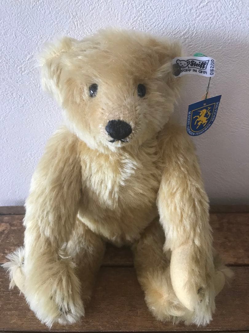 シュタイフ　１９０６年復刻盤　テディベア　ヴィンテージ ベア　白タグ黒文字