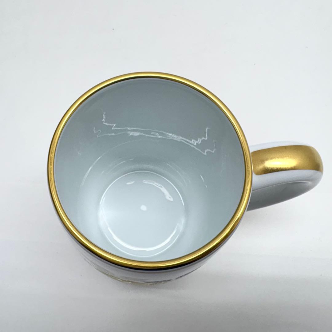 ⑧大倉陶園 キリンビアマグコレクション 2000 金白金触バラ ビアマグ