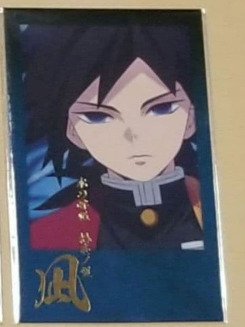 鬼滅の刃 柱ダイニング 冨岡義勇 チェキ風ブロマイド お楽しみくじ 凪
