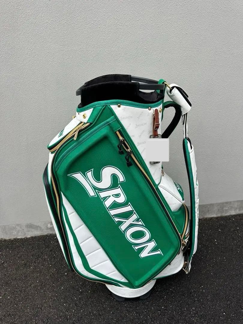 Srixon キャディバッグ 緑/白 松山英樹モデル（最終値下げ）早い者勝ち