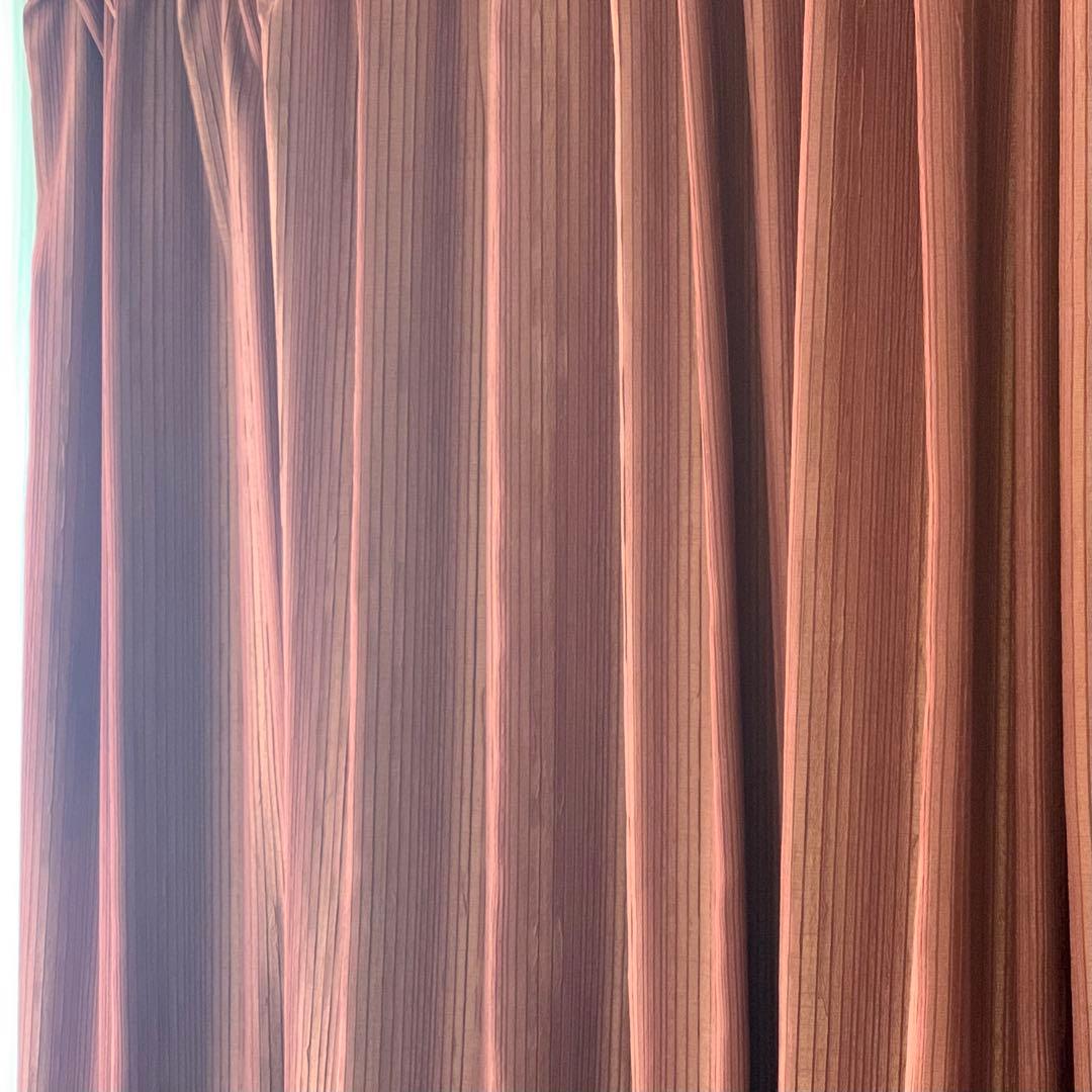 高級ドレープカーテン　エステサロン間仕切り用オーダー　アジアン　エスニック　防炎