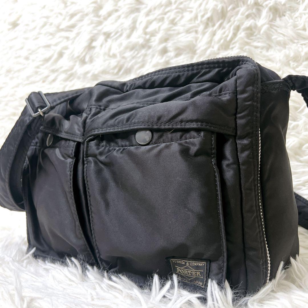 PORTER TANKER 2層式 ナイロン ショルダーバッグ y2k