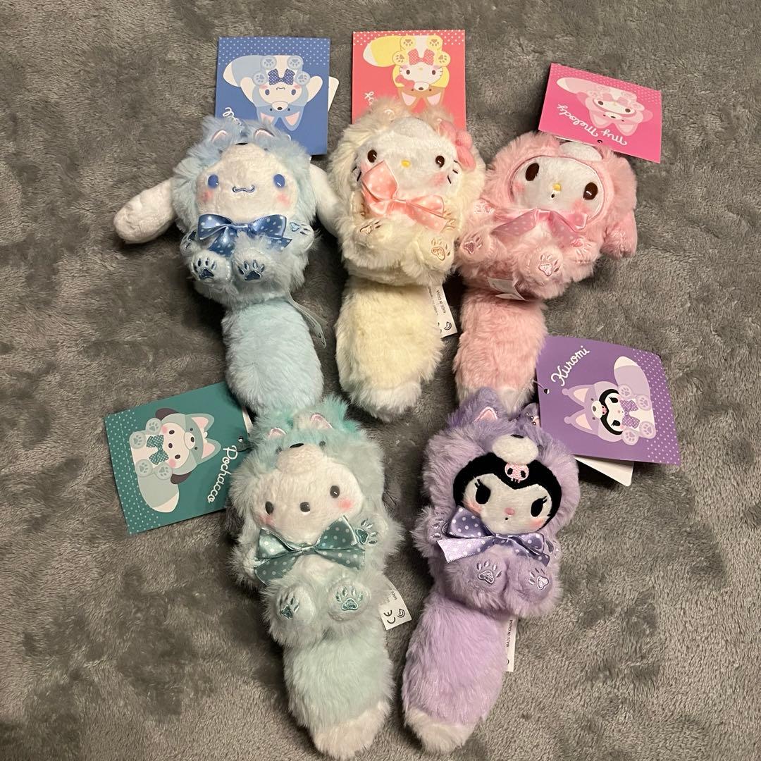 【北海道限定】 タグ付　サンリオ　キタキツネ　5個セット　マスコットキーホルダー