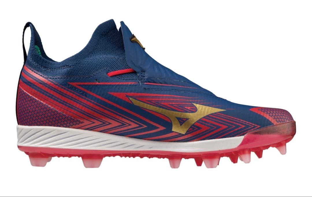 Mizuno 11GP2300 ネイビー×ゴールド シューズ　25.5cm