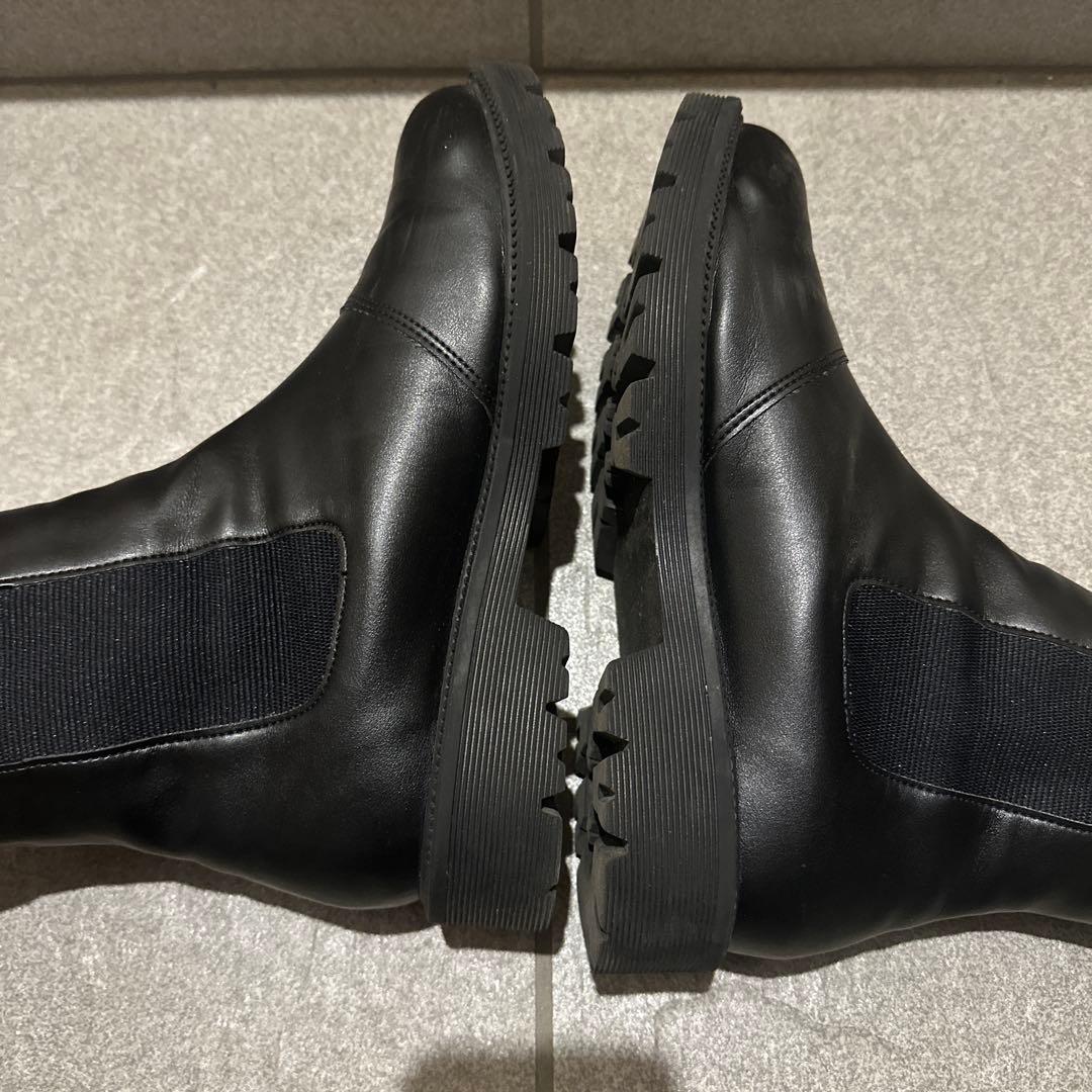 RAKUNA 整体ブーツ　サイドゴア ブラック Lサイズ