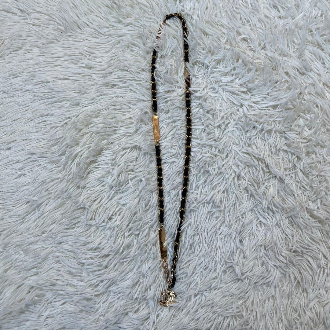 【美品】シャネル チェーンベルト ココマーク ゴールドロゴ 希少 レア