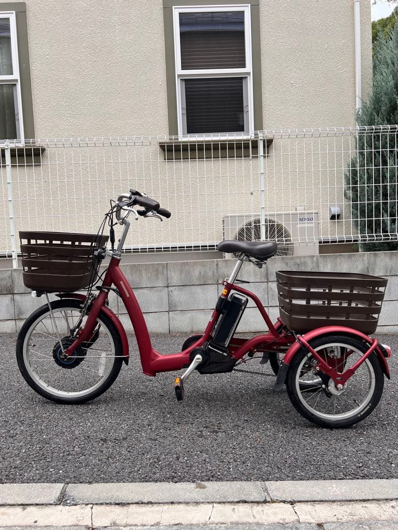 【格安・条件付き値下げあり】ブリヂストン電動アシスト3輪自転車