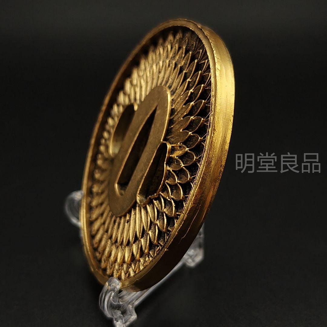 日本刀装具　刀鍔　菊紋の図　銅地　鍔　刀の鍔　刀鐔　105G　5ｍｍ　刀剣美術