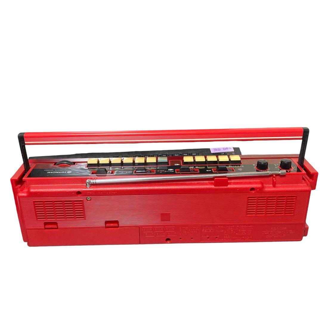 【動作品レア】 昭和レトロ 日立AM&FMラジオ・カセットデッキTRK-W110