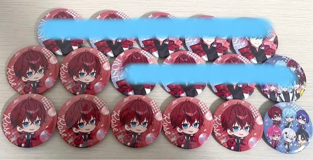 めておら 缶バッジ ロゼ