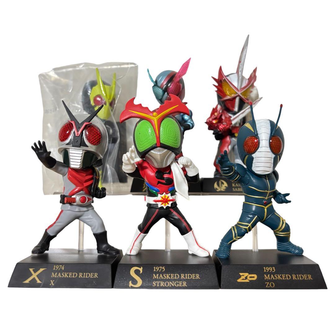 仮面ライダー　50thデフォルメクスフィギュア◎X ストロンガー　ZO等　計5体